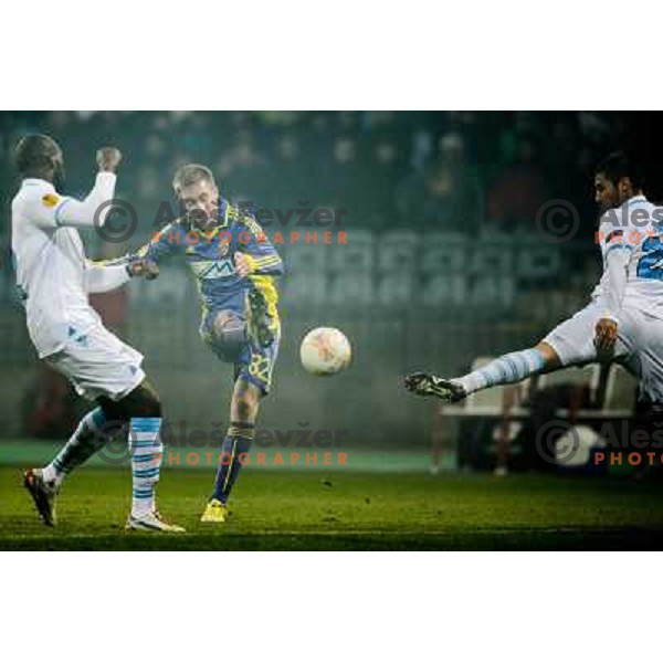 Robert Beric of Nk Maribor in action during football match Maribor - Lazio, UEFA Europa league 2012-2013 Group Stage, Ljudski Vrt, Maribor, 06.12.2012 