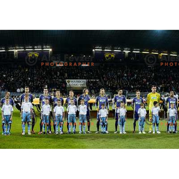 Nk Maribor players during football match Maribor - Lazio, UEFA Europa league 2012-2013 Group Stage, Ljudski Vrt, Maribor, 06.12.2012 