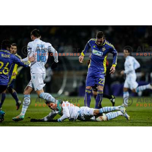 Nejc Potokar of Nk Maribor in action during football match Maribor - Lazio, UEFA Europa league 2012-2013 Group Stage, Ljudski Vrt, Maribor, 06.12.2012 