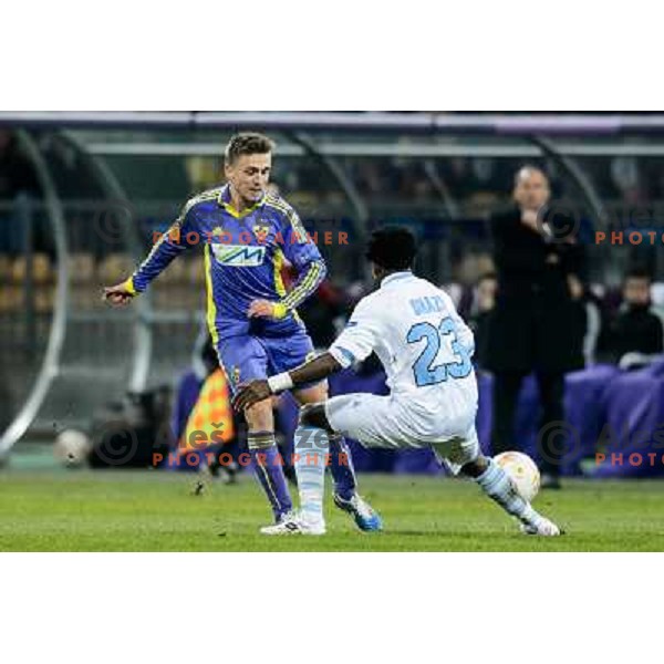 Dejan Mezga of Nk Maribor in action during football match Maribor - Lazio, UEFA Europa league 2012-2013 Group Stage, Ljudski Vrt, Maribor, 06.12.2012 
