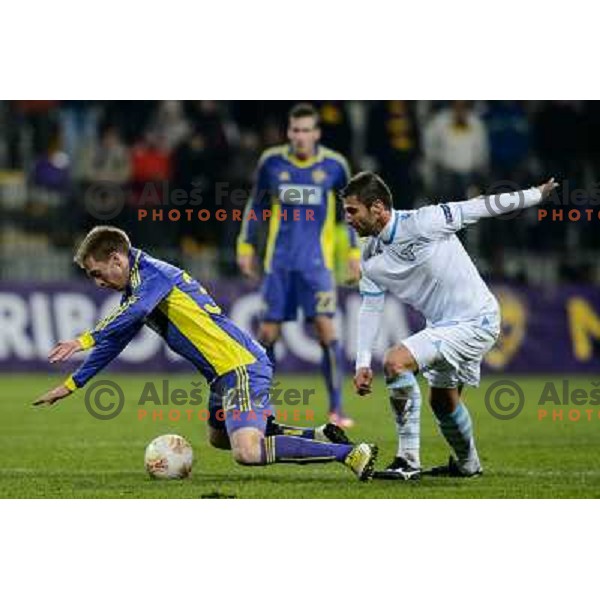 Robert Beric of Nk Maribor in action during football match Maribor - Lazio, UEFA Europa league 2012-2013 Group Stage, Ljudski Vrt, Maribor, 06.12.2012 