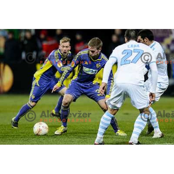 Robert Beric of Nk Maribor in action during football match Maribor - Lazio, UEFA Europa league 2012-2013 Group Stage, Ljudski Vrt, Maribor, 06.12.2012 