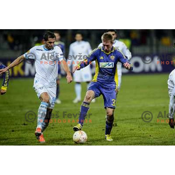 Robert Beric of Nk Maribor in action during football match Maribor - Lazio, UEFA Europa league 2012-2013 Group Stage, Ljudski Vrt, Maribor, 06.12.2012 