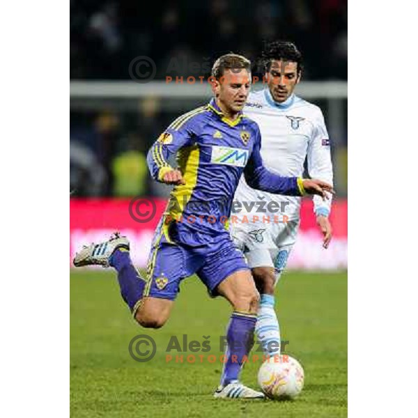 Ales Mertelj of Nk Maribor in action during football match Maribor - Lazio, UEFA Europa league 2012-2013 Group Stage, Ljudski Vrt, Maribor, 06.12.2012 