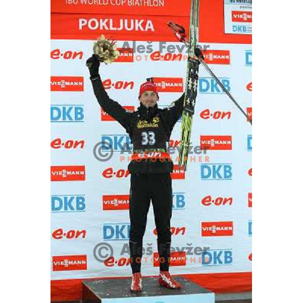 Jakov Fak during E.On IBU World Cup Biathlon 2012, Men 10km Sprint, Pokljuka, Slovenija on December 13, 2012 