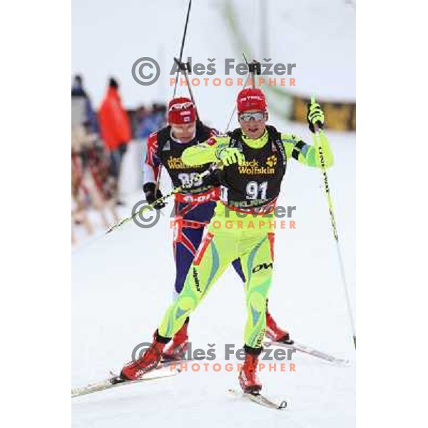 Peter Dokl during E.On IBU World Cup Biathlon 2012, Men 10km Sprint, Pokljuka, Slovenija on December 13, 2012 