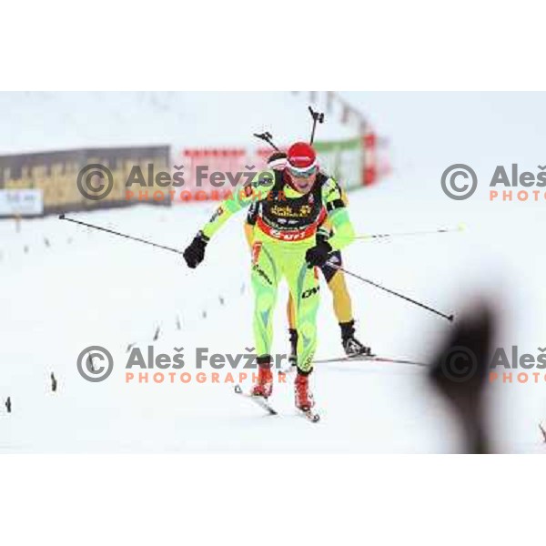 Jakov Fak during E.On IBU World Cup Biathlon 2012, Men 10km Sprint, Pokljuka, Slovenija on December 13, 2012 