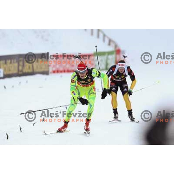 Jakov Fak during E.On IBU World Cup Biathlon 2012, Men 10km Sprint, Pokljuka, Slovenija on December 13, 2012 