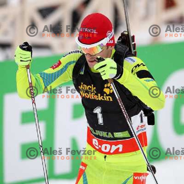 Jakov Fak during E.On IBU World Cup Biathlon Men 12.5km Pursuit, Pokljuka, slovenia on December 15, 2012, 