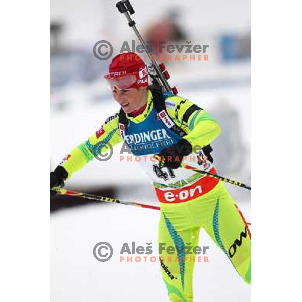Andreja Mali during E.On IBU World Cup Biathlon, Pokljuka, Slovenia on December 15, 2012 