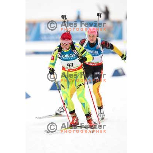 Andreja Mali during E.On IBU World Cup Biathlon, Pokljuka, Slovenia on December 15, 2012 