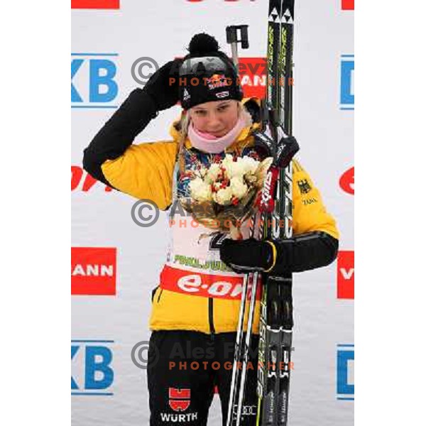 Miriam Gossner during E.On IBU World Cup Biathlon, Pokljuka, Slovenia on December 15, 2012 