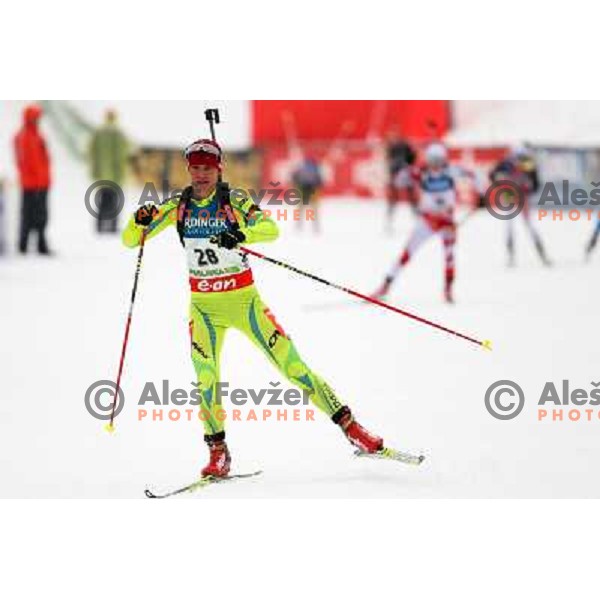 Teja Gregorin during E.On IBU World Cup Biathlon, Pokljuka, Slovenia on December 15, 2012 