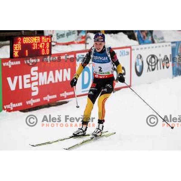 Miriam Gossner during E.On IBU World Cup Biathlon, Pokljuka, Slovenia on December 15, 2012 