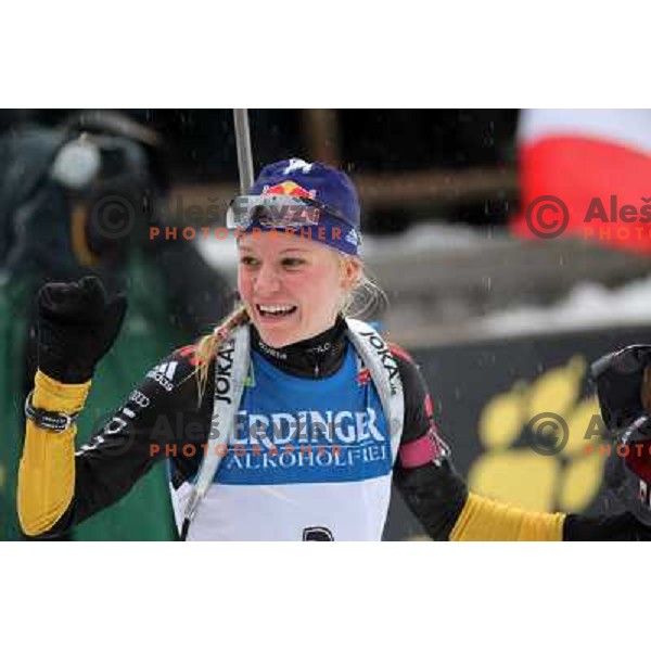 Miriam Gossner during E.On IBU World Cup Biathlon, Pokljuka, Slovenia on December 15, 2012 
