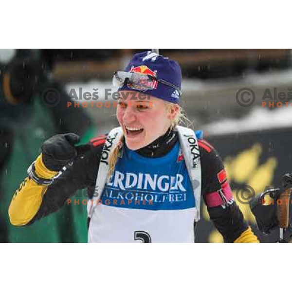 Miriam Gossner during E.On IBU World Cup Biathlon, Pokljuka, Slovenia on December 15, 2012 