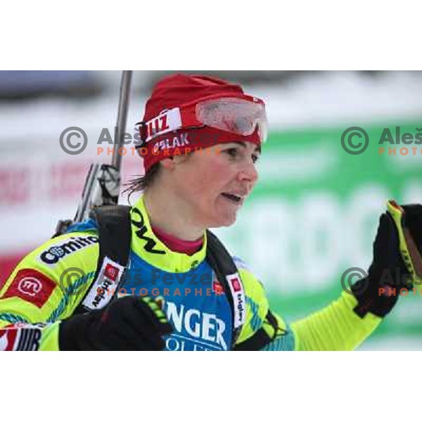Andreja Mali during E.On IBU World Cup Biathlon, Pokljuka, Slovenia on December 15, 2012 