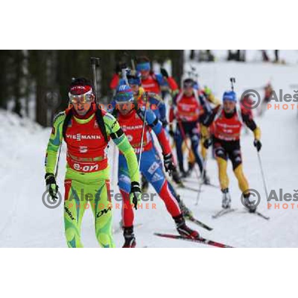 Jakov Fak during E.On World Cup Biathlon Men 15km Mass Start, pokljuka, Slovenia on December 16, 2012 