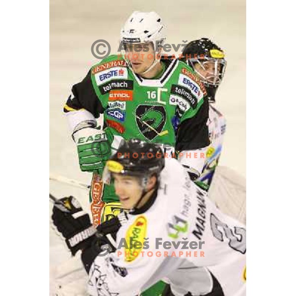 Ales Music of Telemach Olimpija in action during ice hockey match Telemach Olimpija Ljubljana- Dornbirn in round 31 of Ebel league 2012/13 played in Hala Tivoli, Ljubljana, Slovenia on December 16, 2012 
