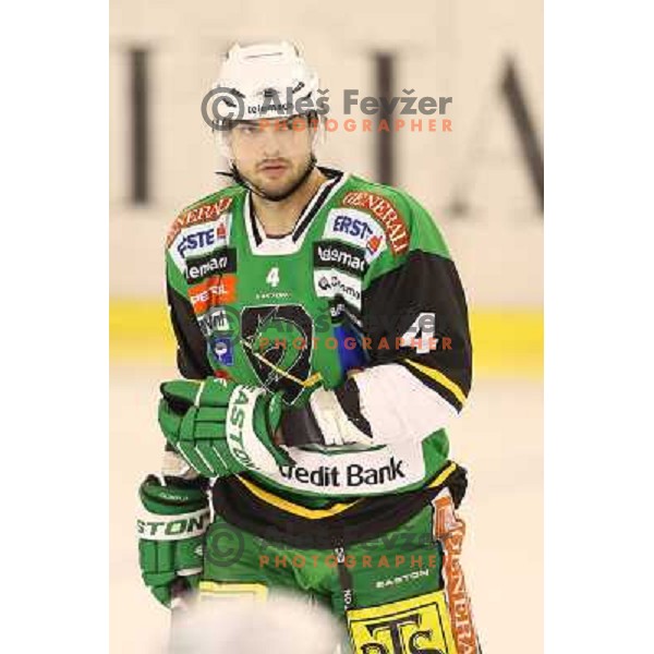 Igor Cvetek of Telemach Olimpija in action during ice hockey match Telemach Olimpija Ljubljana- Dornbirn in round 31 of Ebel league 2012/13 played in Hala Tivoli, Ljubljana, Slovenia on December 16, 2012 