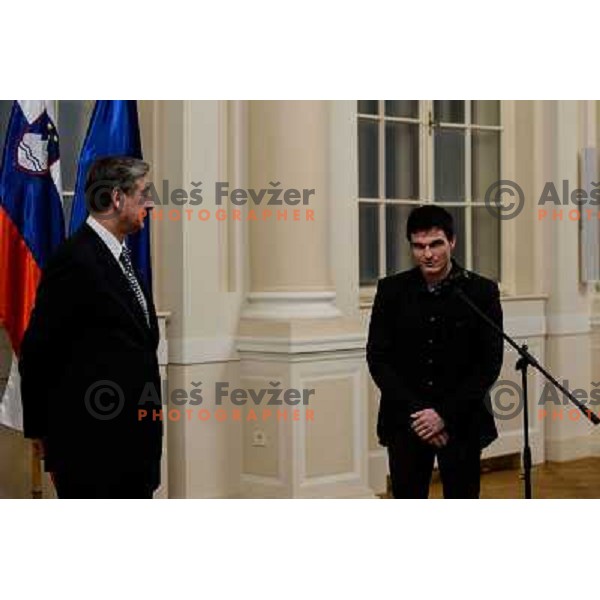 the reception of the Slovenian president with Slovenian top sportsmen of 2012, 20.12.2012, Ljubljana 