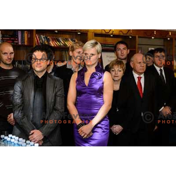 the reception of the minister of sports Ziga Turk with Slovenian top sportsmen of 2012, 20.12.2012, Ljubljana 