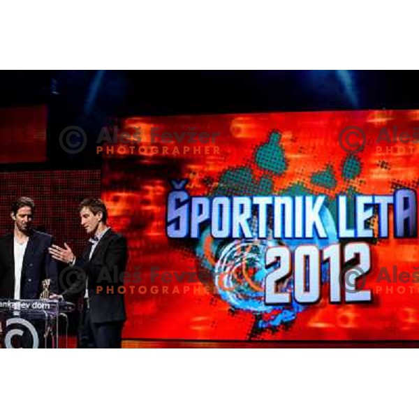 Luka Spik, Iztok Cop at the Slovenian Sports men of the year 2012, 20.12.2012, Ljubljana 