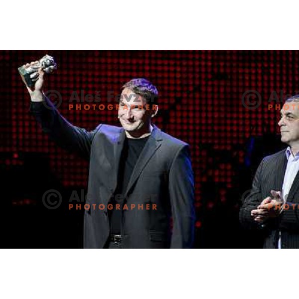 Primoz Kozmus, Matjaz Kopitar at the Slovenian Sports men of the year 2012, 20.12.2012, Ljubljana 