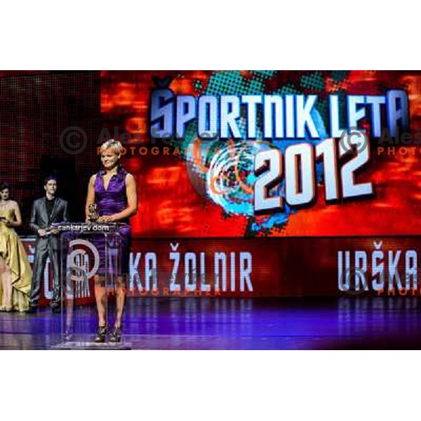 Urska Zolnir at the Slovenian Sports men of the year 2012, 20.12.2012, Ljubljana 