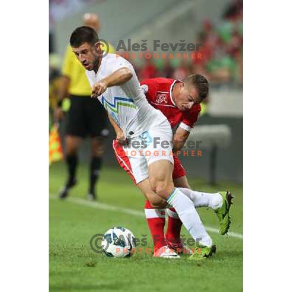 Bojan Jokic of Slovenia during football match Slovenia-Switzerland in group E in FIFA 2014 World Cup Brasil Qualifiers, played in Arena Stozice, Ljubljana, Slovenia on September 7, 2012 
