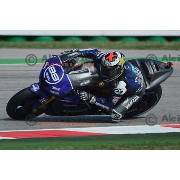 Jorge Lorenzo (ESP) during Moto GP race in Imola, Italy on September 15, 2012 