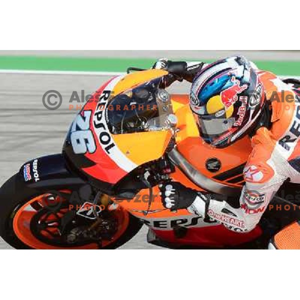 Dani Pedrosa (ESP) during Moto GP race in Imola, Italy on September 15, 2012 