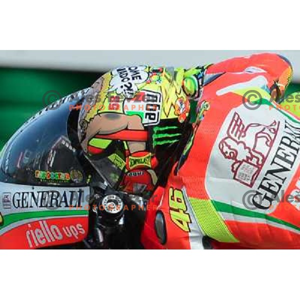 Valentino Rossi - The Doctor (ITA) during Moto GP race in Imola, Italy on September 15, 2012 