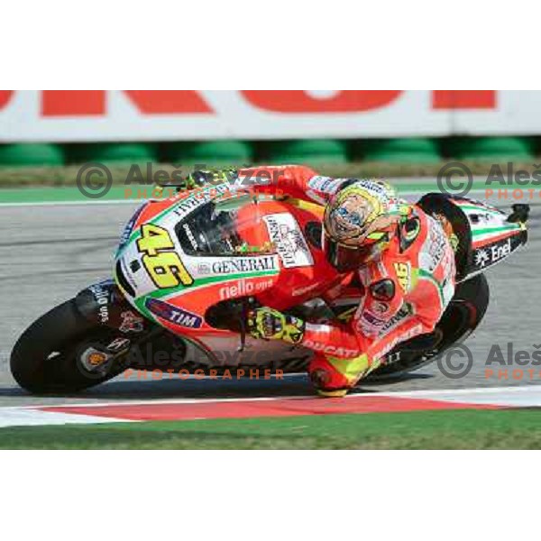 Valentino Rossi - The Doctor (ITA) during Moto GP race in Imola, Italy on September 15, 2012 