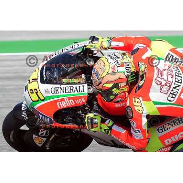 Valentino Rossi - The Doctor (ITA) during Moto GP race in Imola, Italy on September 15, 2012 