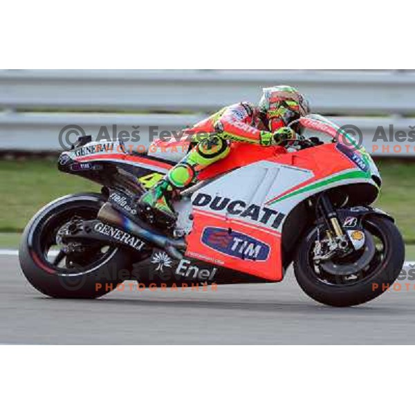 Valentino Rossi - The Doctor (ITA) during Moto GP race in Imola, Italy on September 15, 2012 