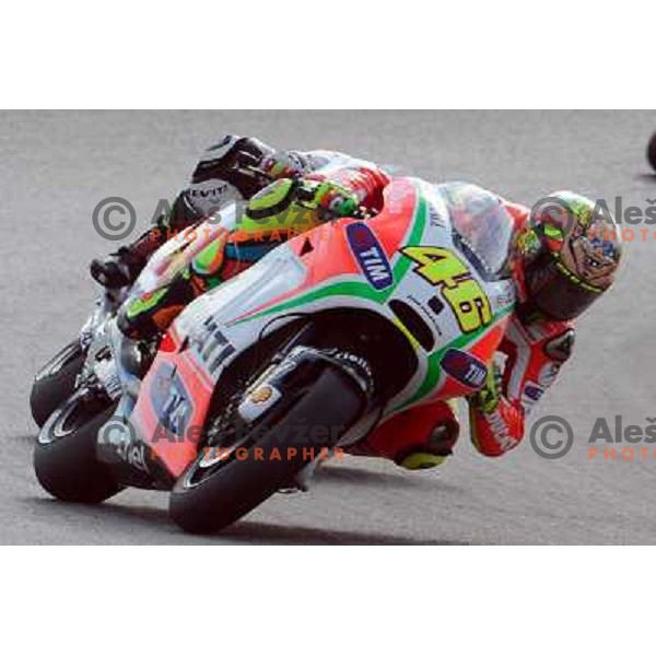 Valentino Rossi - The Doctor (ITA) during Moto GP race in Imola, Italy on September 15, 2012 