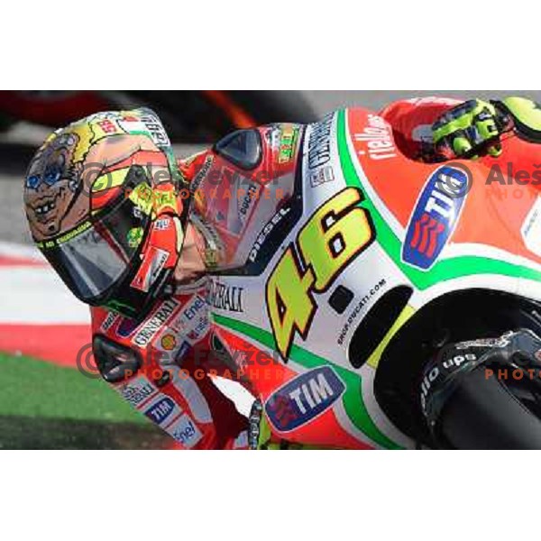 Valentino Rossi - The Doctor (ITA) during Moto GP race in Imola, Italy on September 15, 2012 