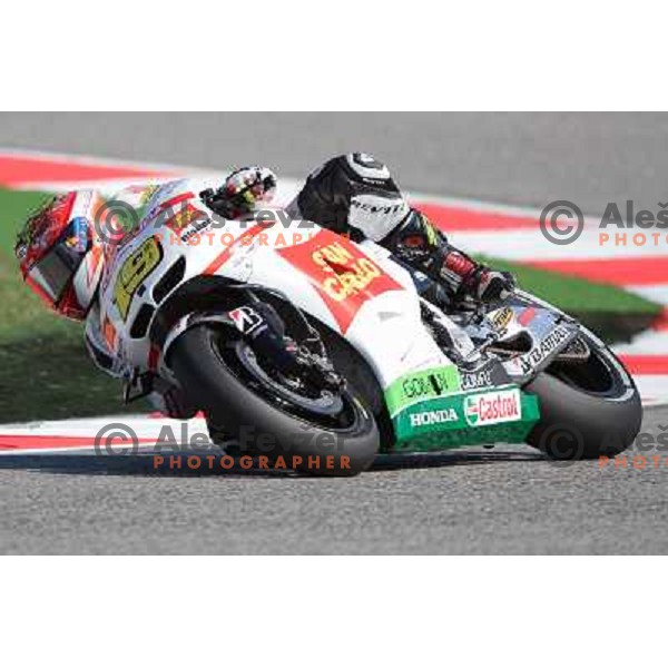 Bautista during Moto GP race in Imola, Italy on September 15, 2012 
