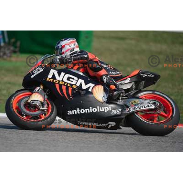 Colin Edwards (USA) during Moto GP race in Imola, Italy on September 15, 2012 