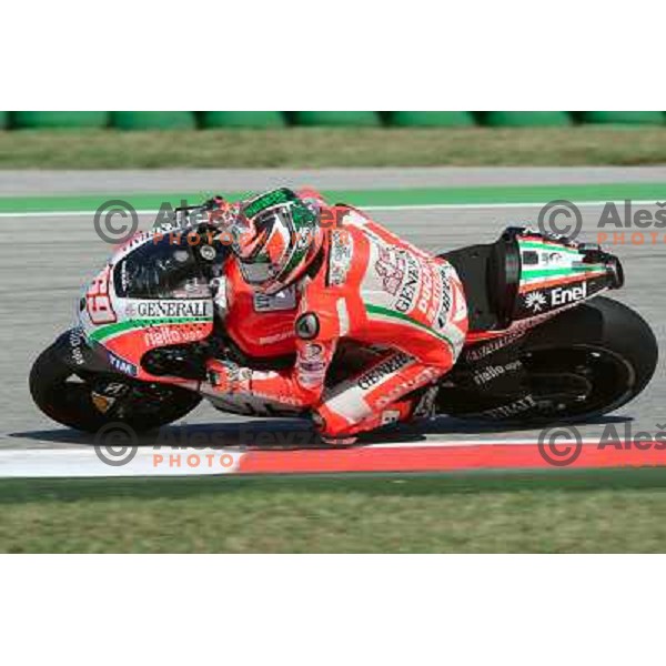 Nicky Hayden (USA) during Moto GP race in Imola, Italy on September 15, 2012 