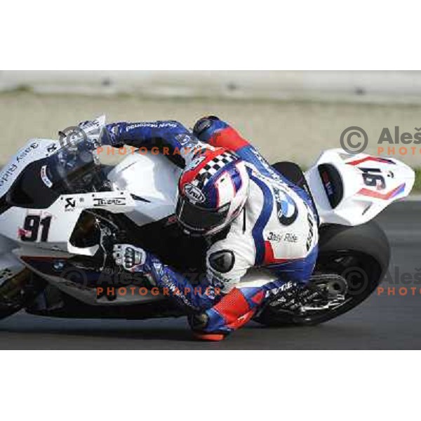 Rob Haslam during SBK race in Imola, Italy on September 15, 2012 