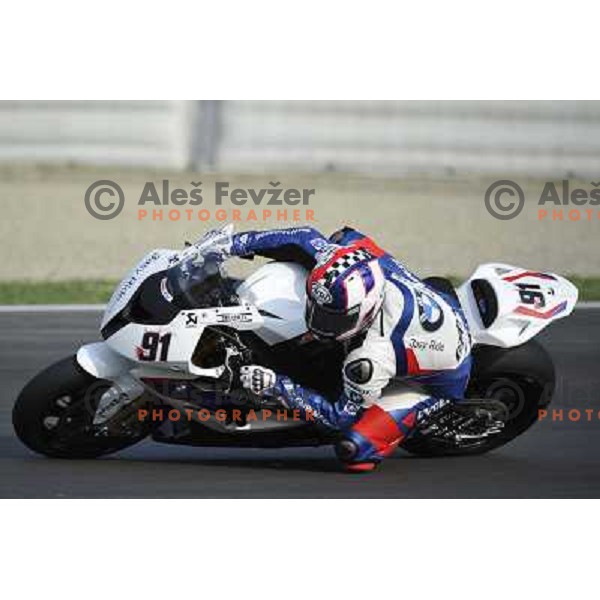 Rob Haslam during SBK race in Imola, Italy on September 15, 2012 
