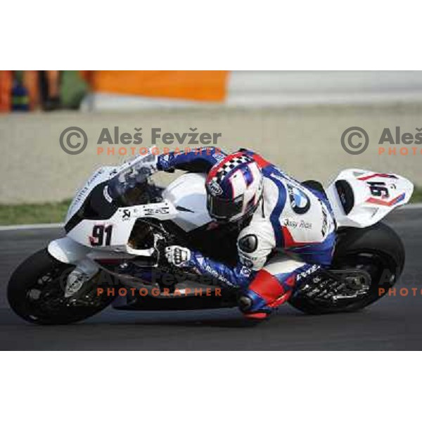Rob Haslam during SBK race in Imola, Italy on September 15, 2012 