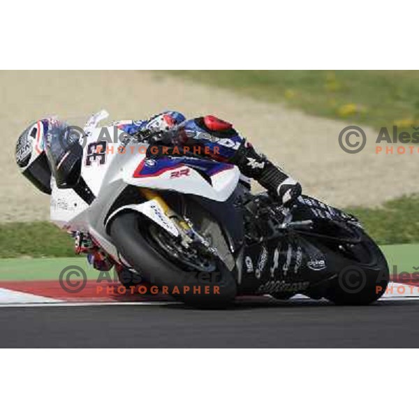 Marco Melandri (ITA) during SBK race in Imola, Italy on September 15, 2012 