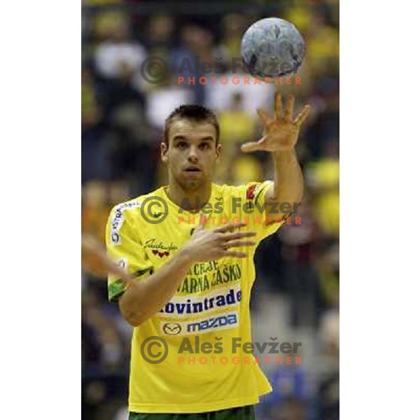  Matjaz Brumen at EHF Championsleague match Celje Pivovarna Lasko- Crvena Zvezda in Zlatorog Hall, Celje 6.11.2004