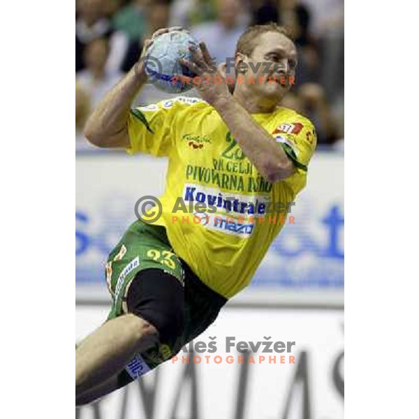 Koksharov at EHF Championsleague match Celje Pivovarna Lasko- Crvena Zvezda in Zlatorog Hall, Celje 6.11.2004