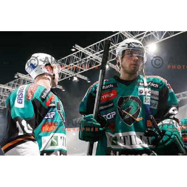 Action during Icefest open-air hockey match on Joze Plecnik Bezigrad stadion in Ljubljana, Slovenia on January 4th, 2013 