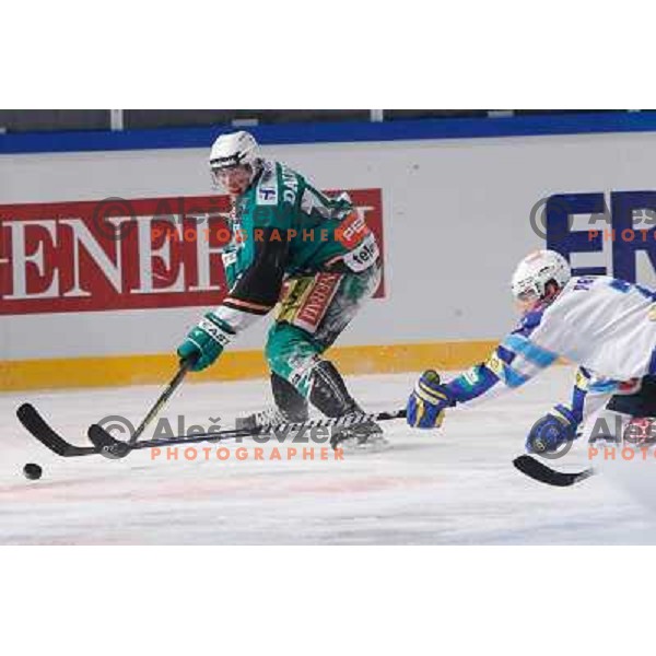 Chris D\'Alvise of Telemach Olimpija during Icefest open-air hockey match on Joze Plecnik Bezigrad stadion in Ljubljana, Slovenia on January 4th, 2013 