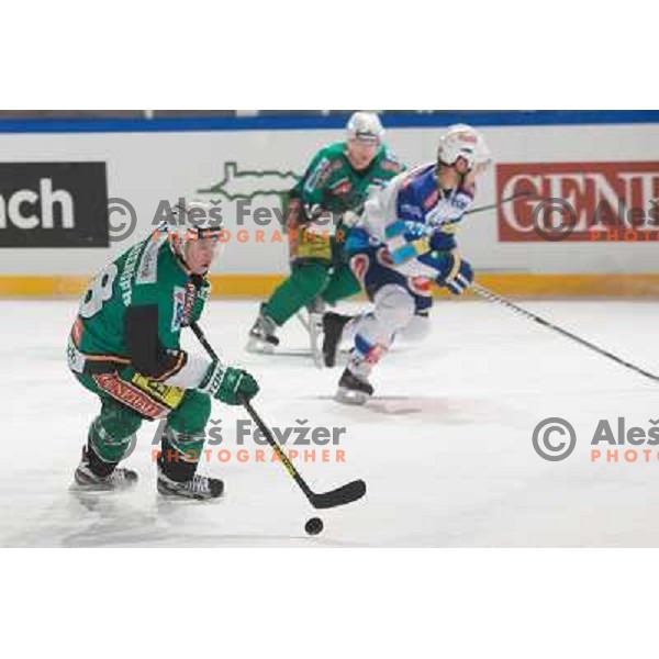 Ken Ograjensek of Telemach Olimpija during Icefest open-air hockey match on Joze Plecnik Bezigrad stadion in Ljubljana, Slovenia on January 4th, 2013 